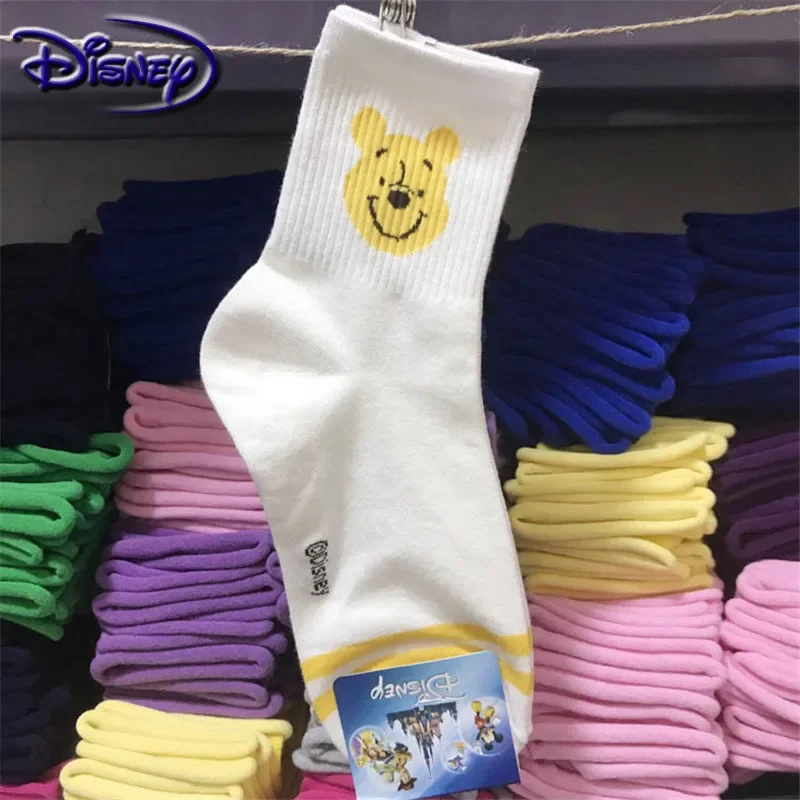 Disney 1pair Woman Sock cute Mickey cartoon cotton socks new design boat socks casual soft socks 4