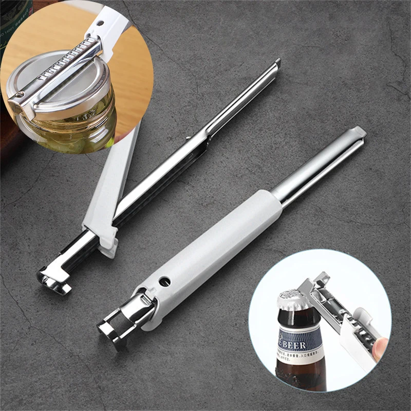 

Adjustable Anti-Slip Can Open Bottle Cap Multifunctional Stainless Steel Spiral Labor-Saving Manual Sauce Kitchen Appliance