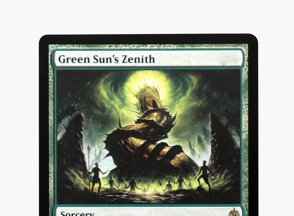 Green Sun's Zenith TCG Magical Proxy Cards Game Quality Proxy Gathering Board Playing Game Trading Cards