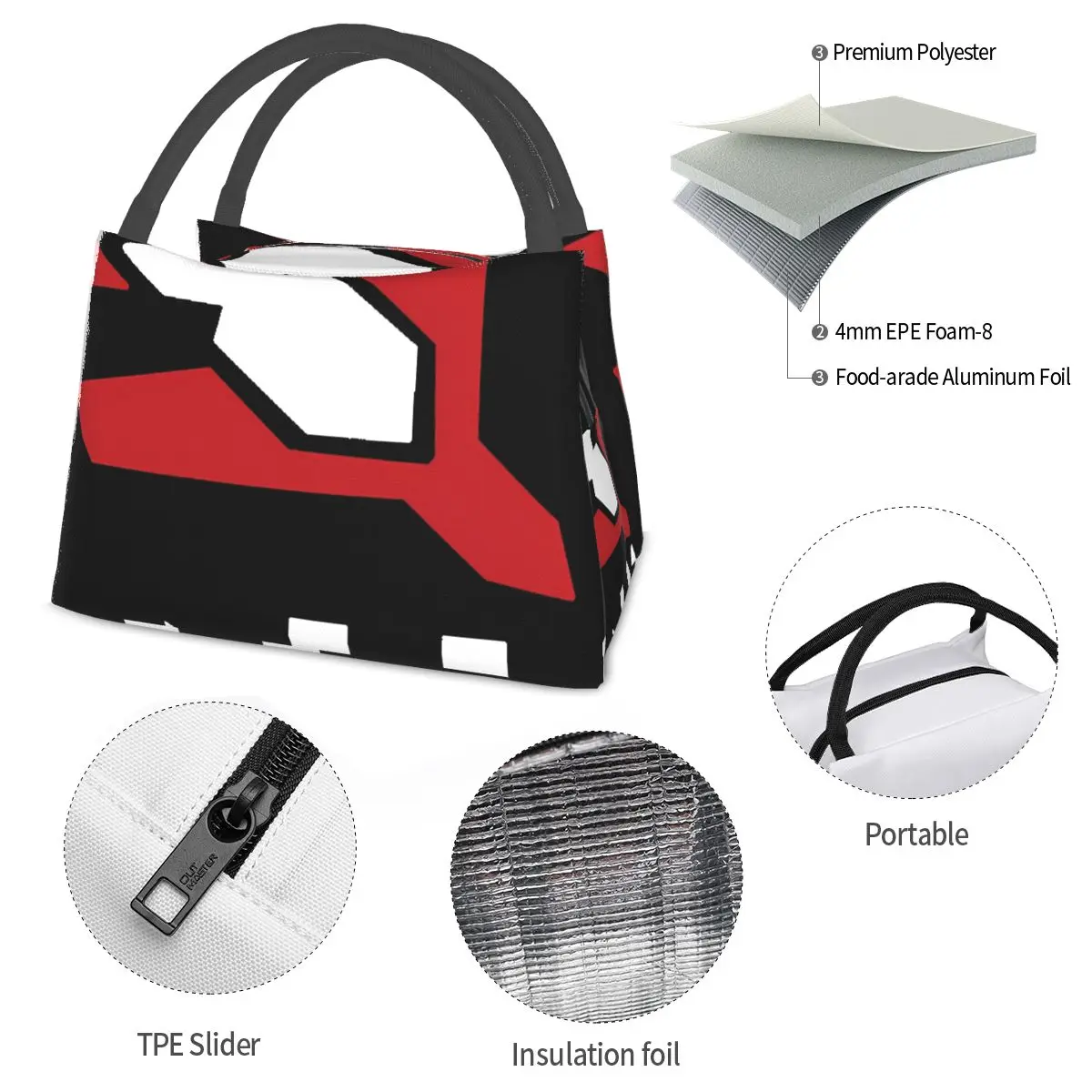Helldivers Stratagem 500 Kg Bomb Portable insulation bag for Cooler Thermal Food Office Pinic Container
