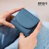 Genuine Leather RFID ID Credit Bank Business Card Holder Cowhide Coin Purse Bags Luxury Clutch Slim Pocket Wallets For Women 4