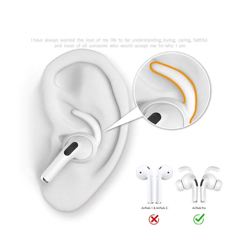 Ear Pads For Airpods Pro Wireless Bluetooth For iphone Earphones Cushions Silicone Ear Caps Case Earpads Eartips 2pcs/pair