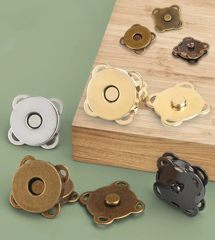 Fermoirs Magnétiques en Métal pour Couture,1418mm,pour Sac à Main,Bricolage,Cadenas,Épingles à