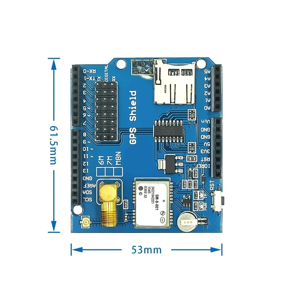 6M GPS shield GPS recording expansion board GPS module with SD card slot and antenna Supports Arduino libraries - AliExpress 502