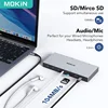 MOKiN USB C Docking Station 4K 60Hz HDMI DP USB 3.0 100WPD USB-C 10Gbps Triple Display 3 Monitors for Windows MacBook Surface 6
