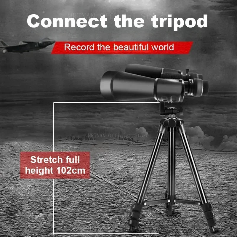 전문 쌍안경, 저야간 투시경, 강력한 쌍안경, 야외 관광 캠핑, 사냥 망원경, 20-180X100