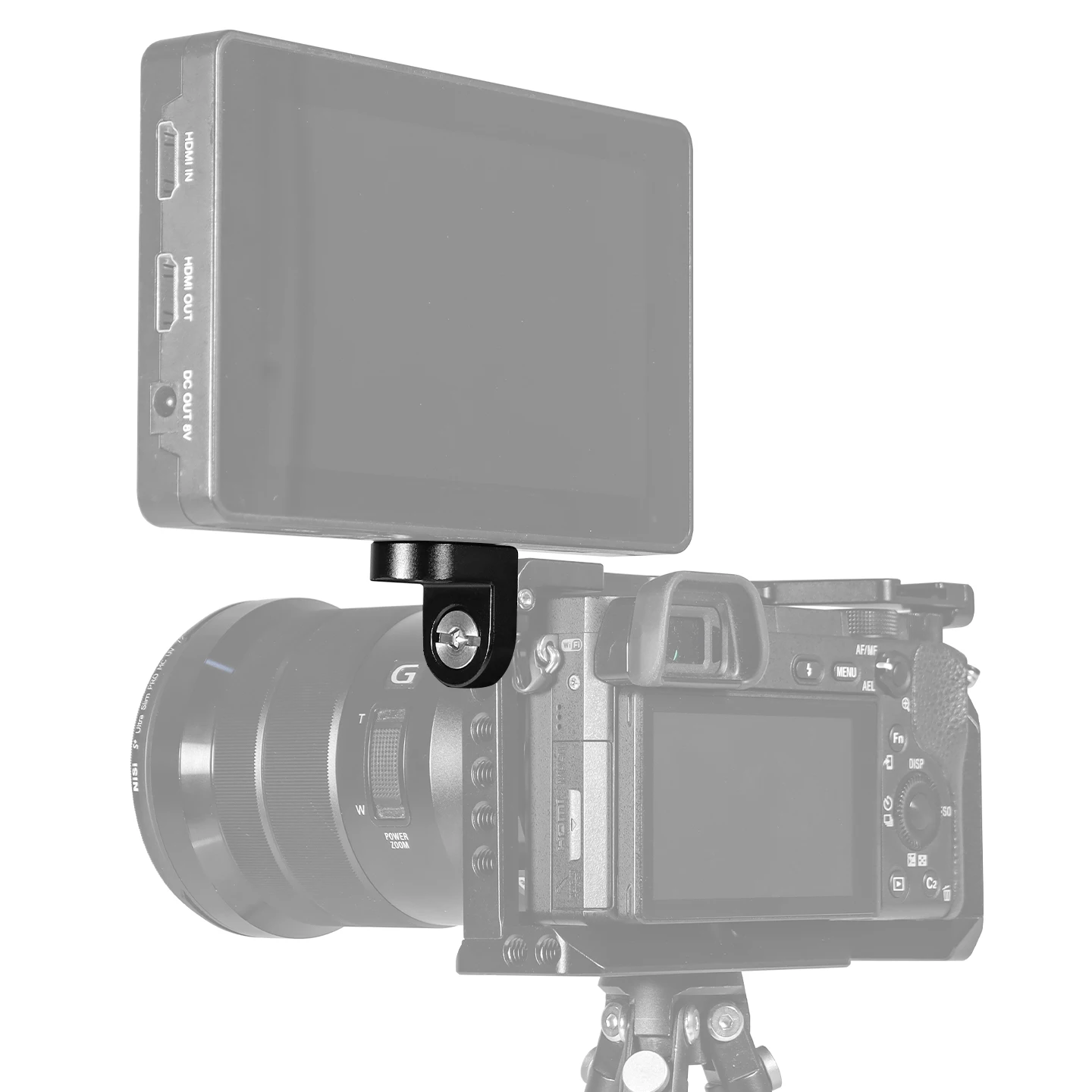 ネジ穴付き直角カメラ延長ブラケット,三脚ヘッド,カメラケージ,90 °, 1