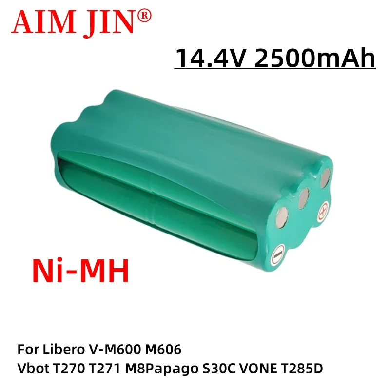 Никель-металлогидридный Аккумулятор для пылесоса Papago S30C, 14,4 В, 2500 мАч, интеллектуальный аспиратор VONE T285D