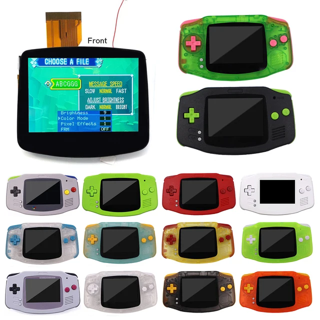 ハウジング付きレトロGBA LCDバックライト付きラミネートドロップ 