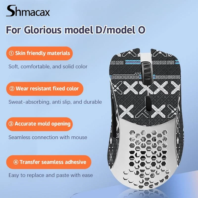 

Mouse Grip Tape Sticker Non Slip Suck Sweat For Glorious Model D/Model O Gaming Mouse Anti-Slip Sticker Mouse Gamer Accessories