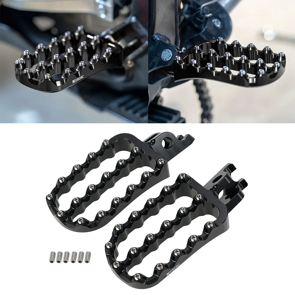 Poggiapiedi Pedali Wide Rider Per Honda Crf450L 2019-2023 Crf450X 2005-2023 Crf450Rx 2017-2023 Crf250L 2012-2021 Crf1000L