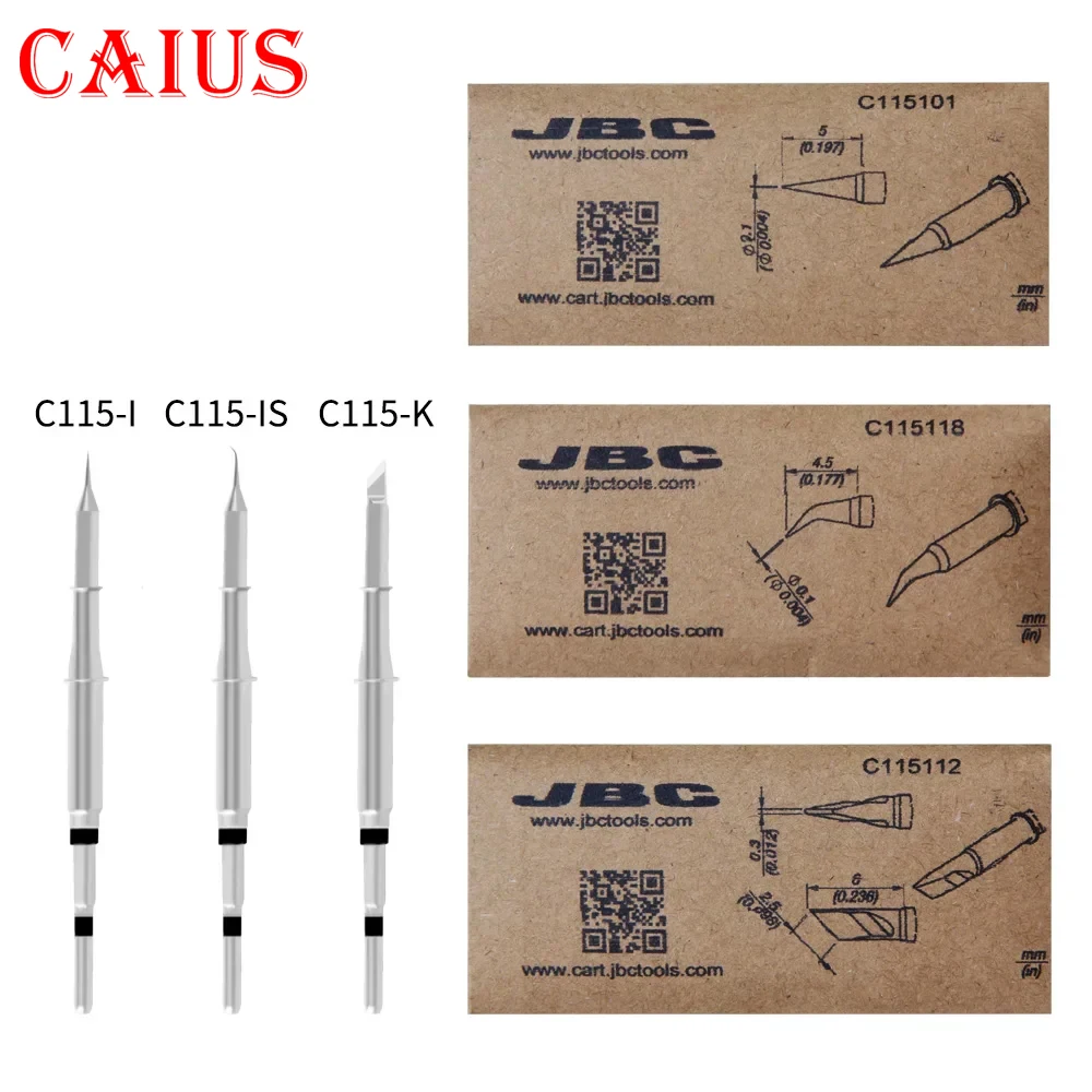 

Original JBC C115 Soldering Iron Tips C115 Tip C115-101 C115-118 C115-112 Precision Welding Phone Repair Tools