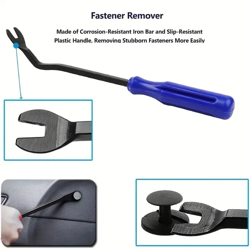 Auto Door Panel Trim Removal Tool Kit - Car Audio & Navigation Disassembly Prying Tool with Nail Puller for Auto Repair