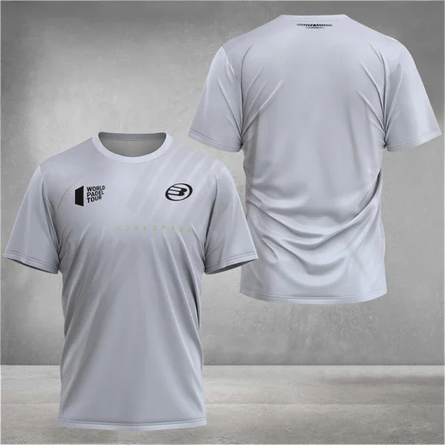 Fashion Trend Men's T-shirt Fan Badminton Tennis Breathable Fast Drying Fitness Short Sleeve Summer Casual Sports Fashion O Coll