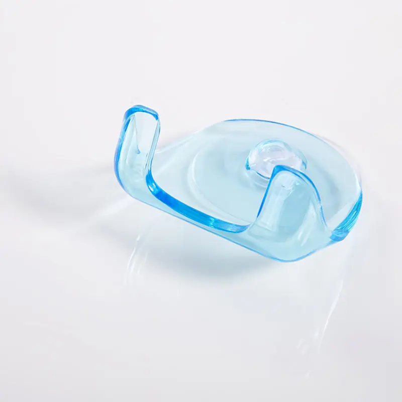 Clear Blue Suction Cup Razor Rack Plastic Bathroom Razor Holder Shaver Storage Rack Wall Hook Hangers Towel Sucker Bathroom Tool images - 6