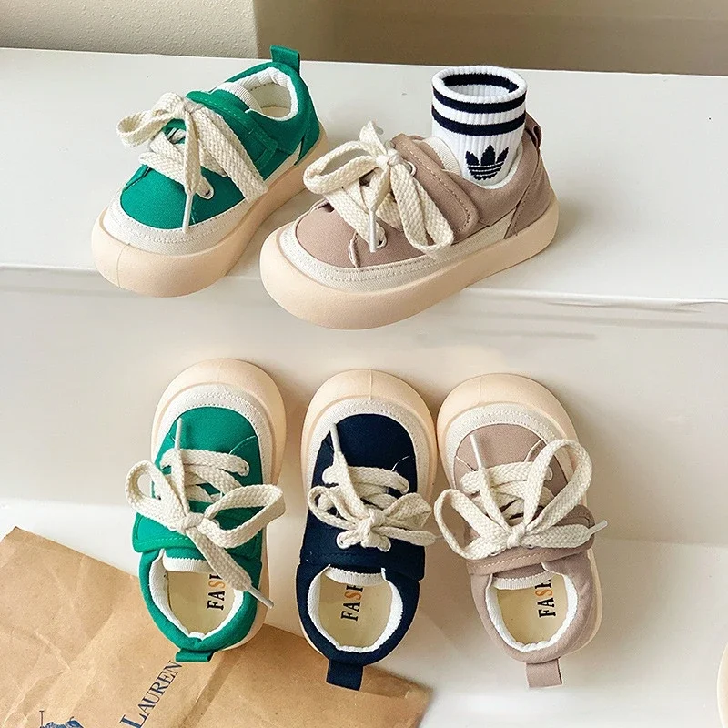 Kindergarten Baby Shoes Spring Summer New Korean Boy Canvas Shoe Versatile Kids Shoe Girls Soft Sole Casual Shoe Tide Zapatillas 2