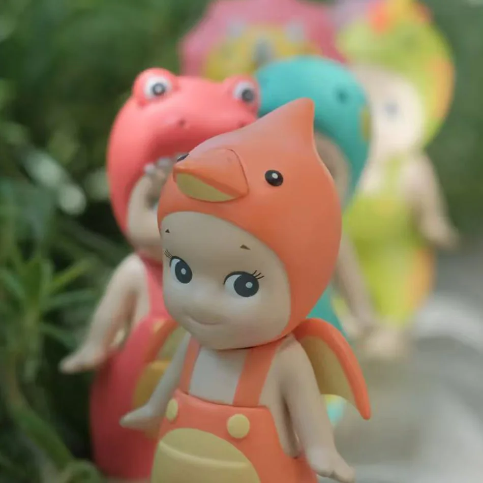 Cute Blind Box Dinosaur Series Mini Anime Figurines Car Ornaments Childrens Christmas Birthday Gifts Mystery Toy 5