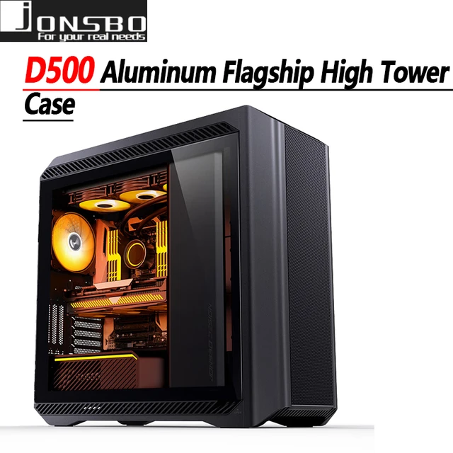 Jonsbo D500 Flagship Atx Tower Cases Support Atx Motherboard Multihard Disk Argb Light Bar 420 Cold Row Computer Cases & Towers - AliExpress