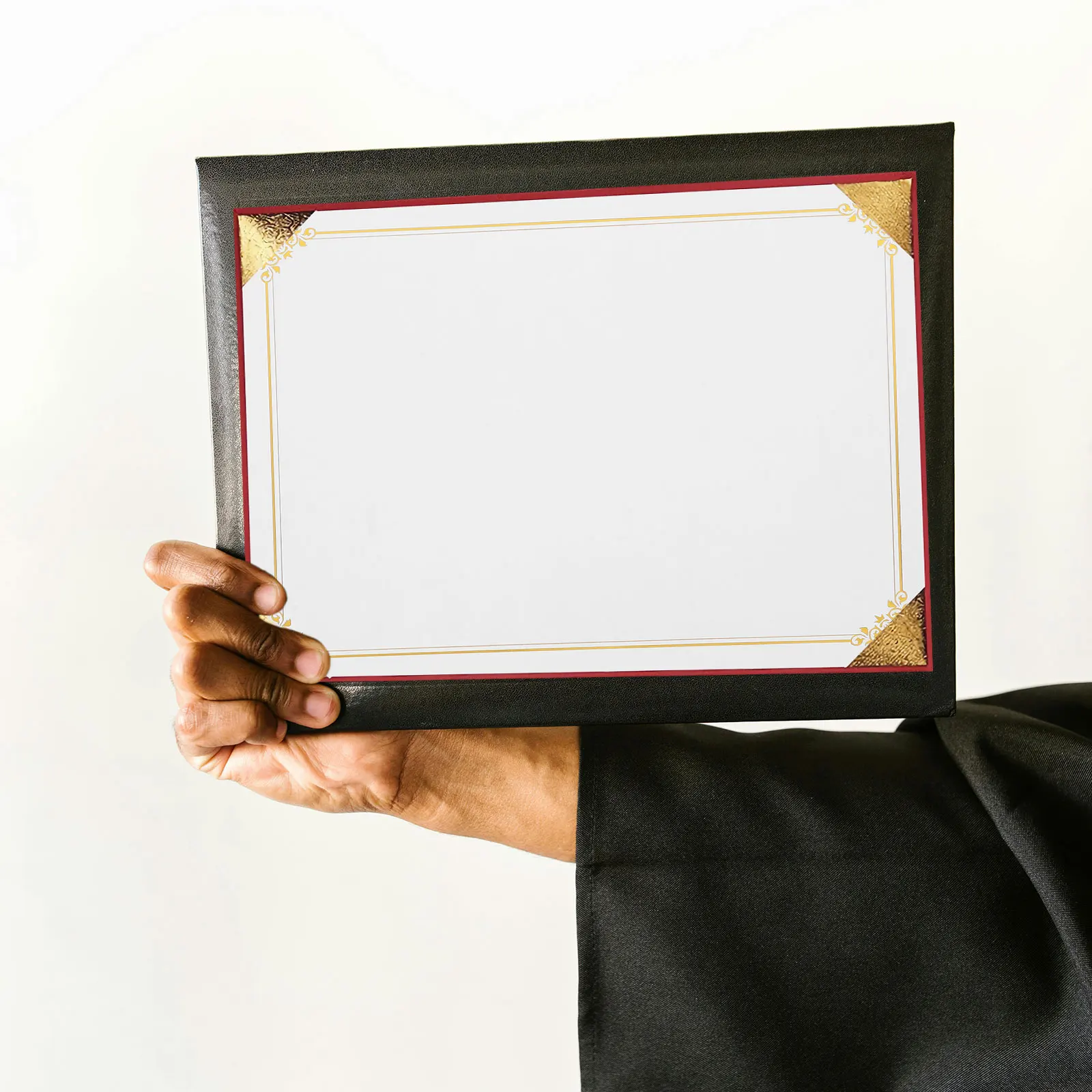 10pcs 빈 졸업장 용지 A4 크기 인쇄 가능한 증명서 용지 졸업 상장 용지 학교 상장 용품