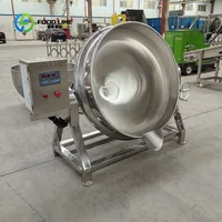 Marmite industrielle électrique à double enveloppe de 50-1000L, cuve de cuisson inclinable pour confitures, sauces, viandes, personnalisable, vente en gros FL 5
