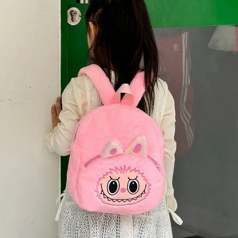 Japanese Bubble Mat Children Backpack Labubu Backpack Kawaii Plush Toy