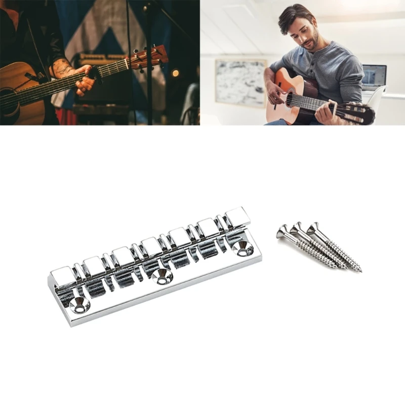 

Guitar Bridge Fixed Harp 12 Strings Electric Guitar Bridge Metal Guitar Parts Drop Shipping