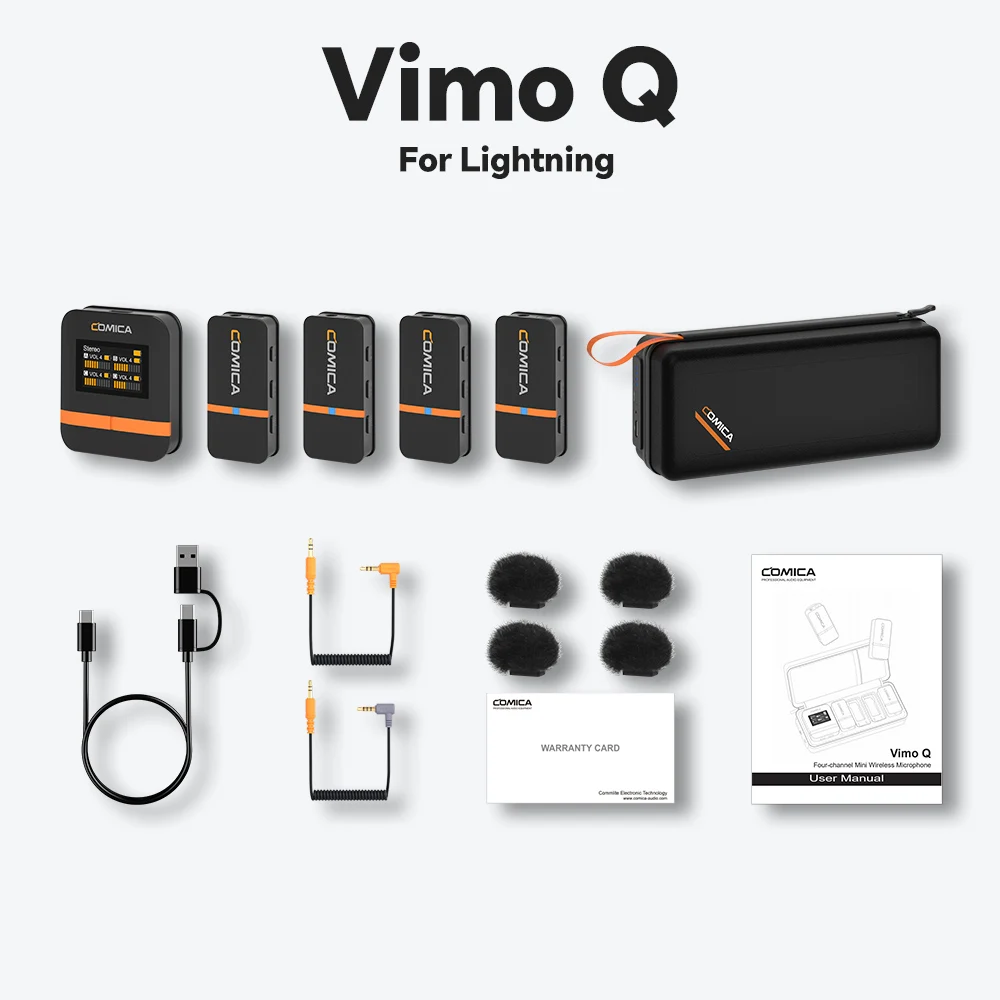COMICA Vimo Q 4チャンネルミニワイヤレスマイク ワイヤレスラ