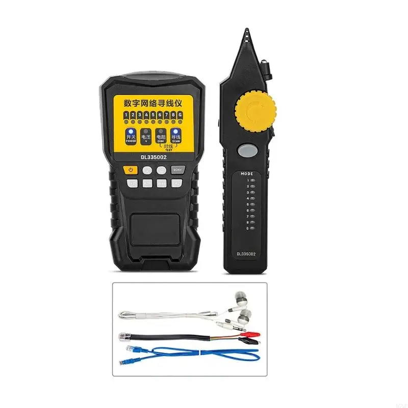 57QF Cable Line Testing Tool Telephone & Ethernet Wire Locator Wire Tracing Device Quickly Identify & Test Wiring Connection