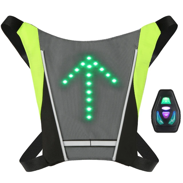 Gilet Dossard à LED Clignotant réfléchissant avec Signalisation de