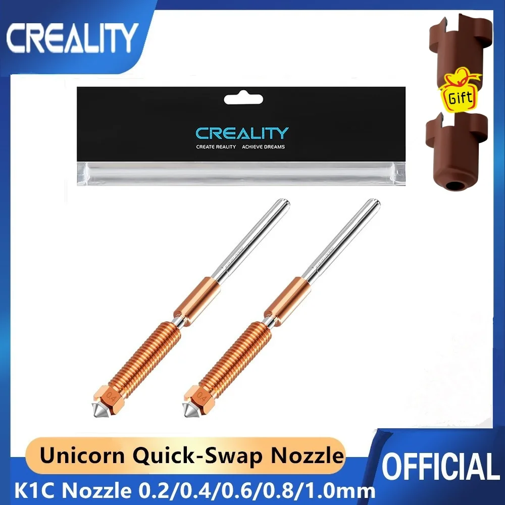 Ender 3 V3 Accessoire Compatibel Ender 3 V3 High Flow Nozzle Kit CREALITY K1C Düse 0.4mm 1Pc Unicorn Quick-Swap Ender 3 V3 Düse Mit Titanlegierung Heatbreak Support High Flow Printing Compatible With