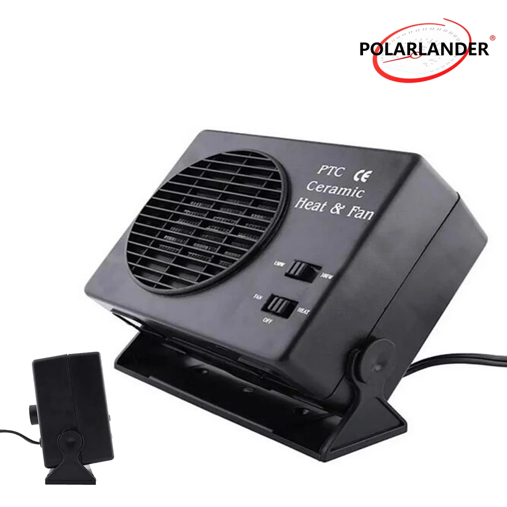 Car Portable Fan Cooler Warmer Car SUV Vehicles Ceramic Heater Electric 12V 150W/300W Accessories electric fan car fan