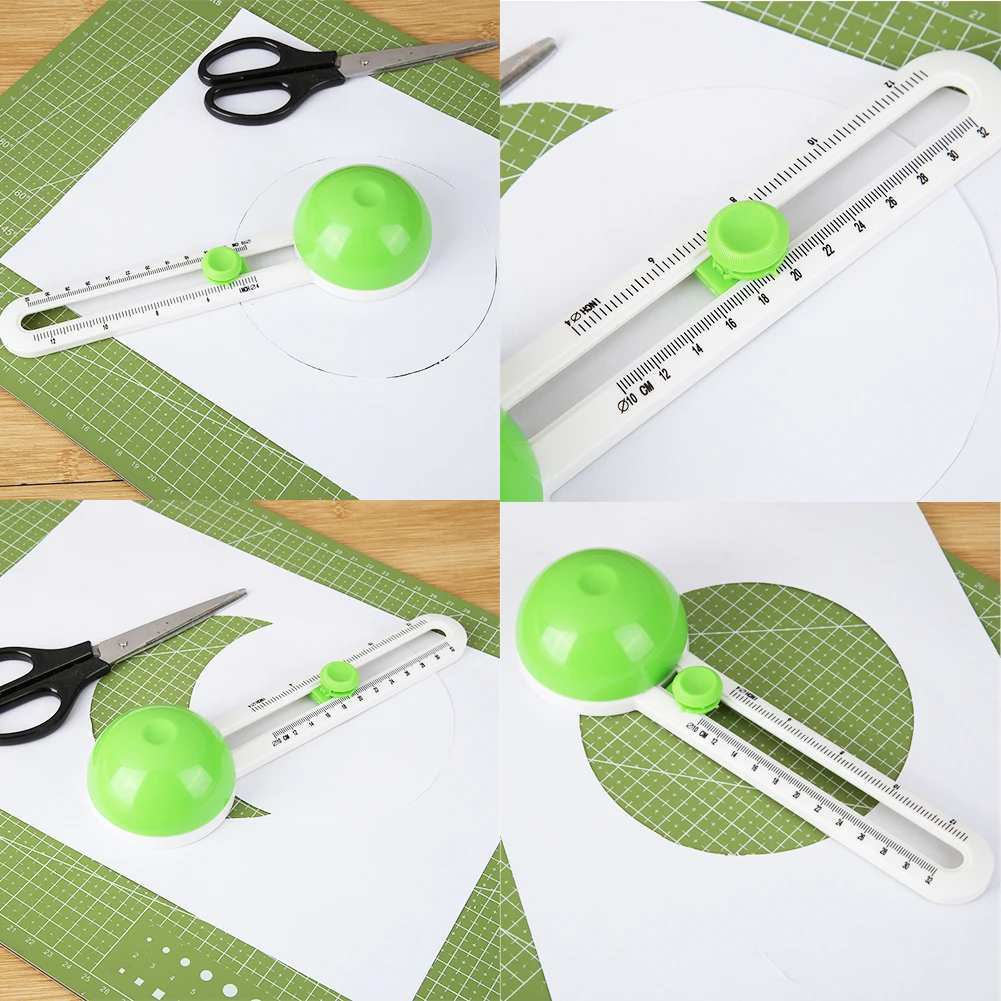 Circular Cutter Arts Round Paper-Cutting Tool Handicraft Craft Supplies Scrapbooking Cutter for Family School DIY Accessories