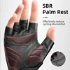 ROCKBROS MTB Road Male Cycling Gloves High Reflective Ant-slip Shockproof Fingerless Gloves For Bicycle Motorcycle Accessories 3