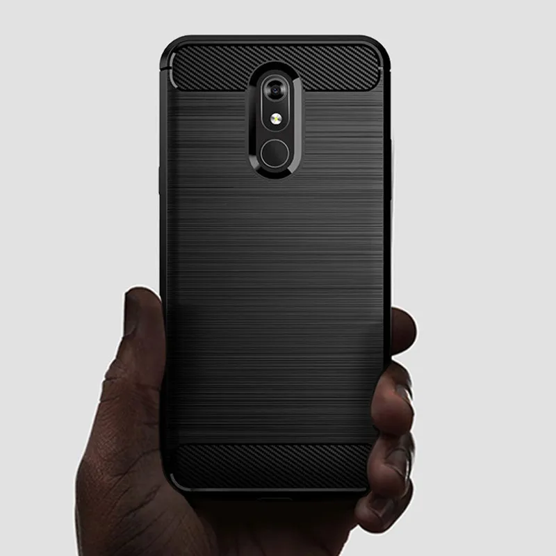 Soft TPU Matte Shockproof Carbon Fiber Phone Cover - Silicone Case Coque s