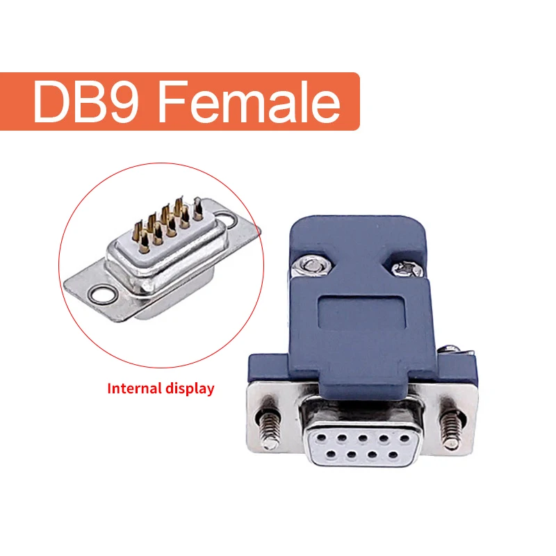 CONNECTEUR DB9 MÂLE femelle 9 broches prise manchon de fil RS232 RS485