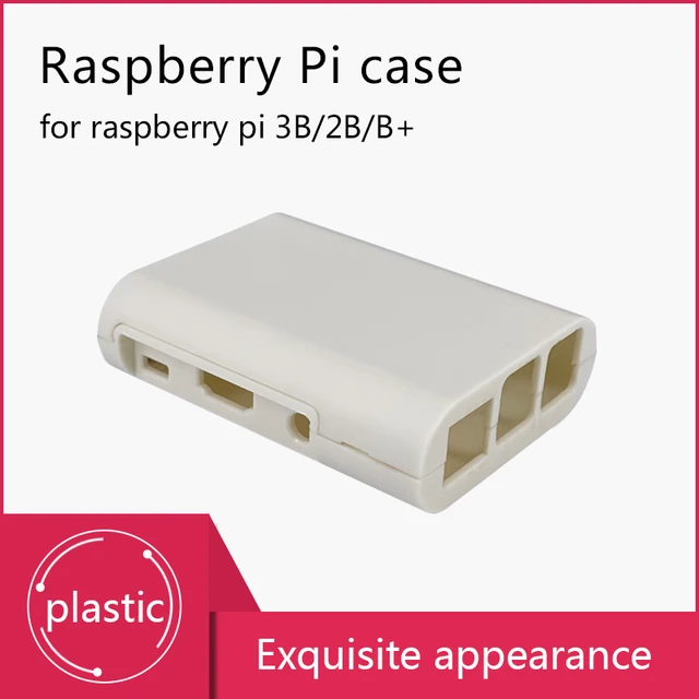 Free shipping! Raspberry Pi 3 case for raspberry pi 3B/2B/b+ white shell + 3 heat sinks 5