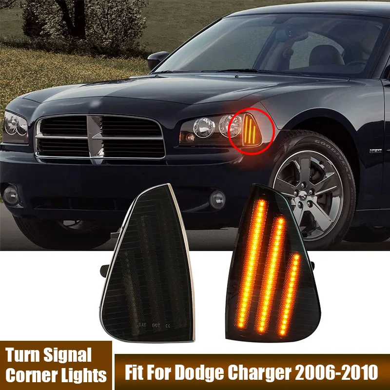 2PcsPairLEDFrontCornerSideLightsCarAccessoriesTurnSignal3