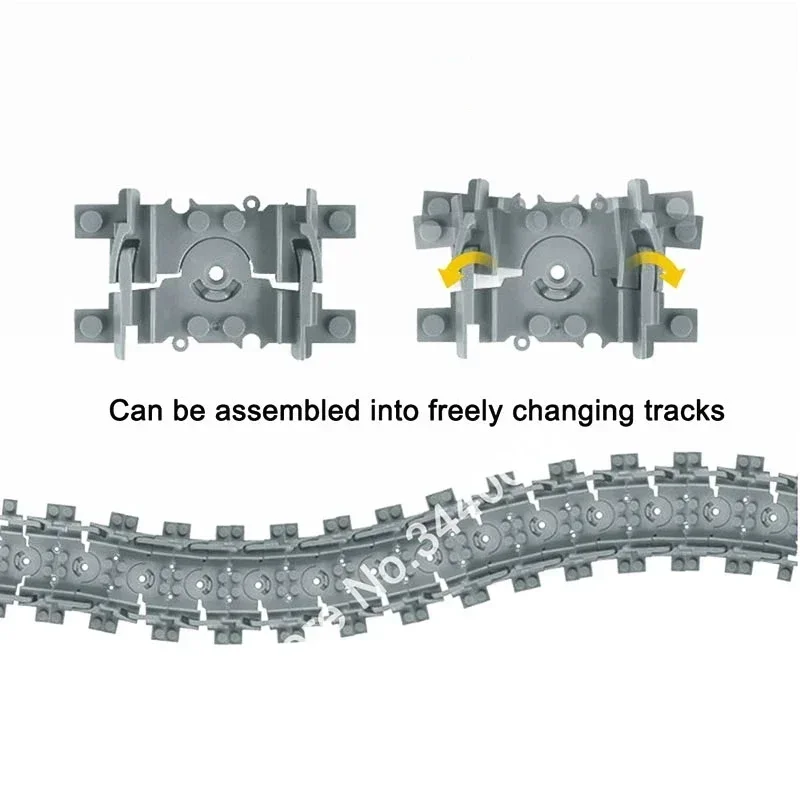 City Train Rail Tracks and Railway Building Block Set - Creative DIY Brick Toys