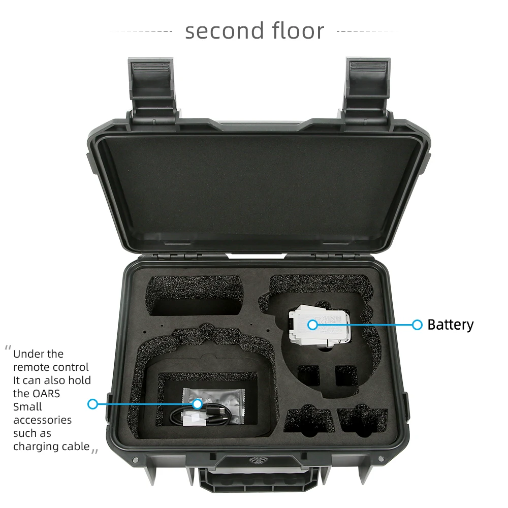 Explosion-proof Case for DJI DJI Flip/RC N3/RC 2 High-capacity Storage Box Hard Bag Portable Case for Flip Drone Accessories