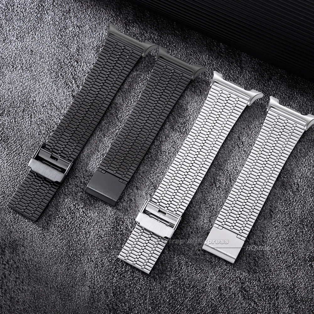 Elegant Stainless Steel Smartwatch Strap - No Gap Design Replacement Wristband