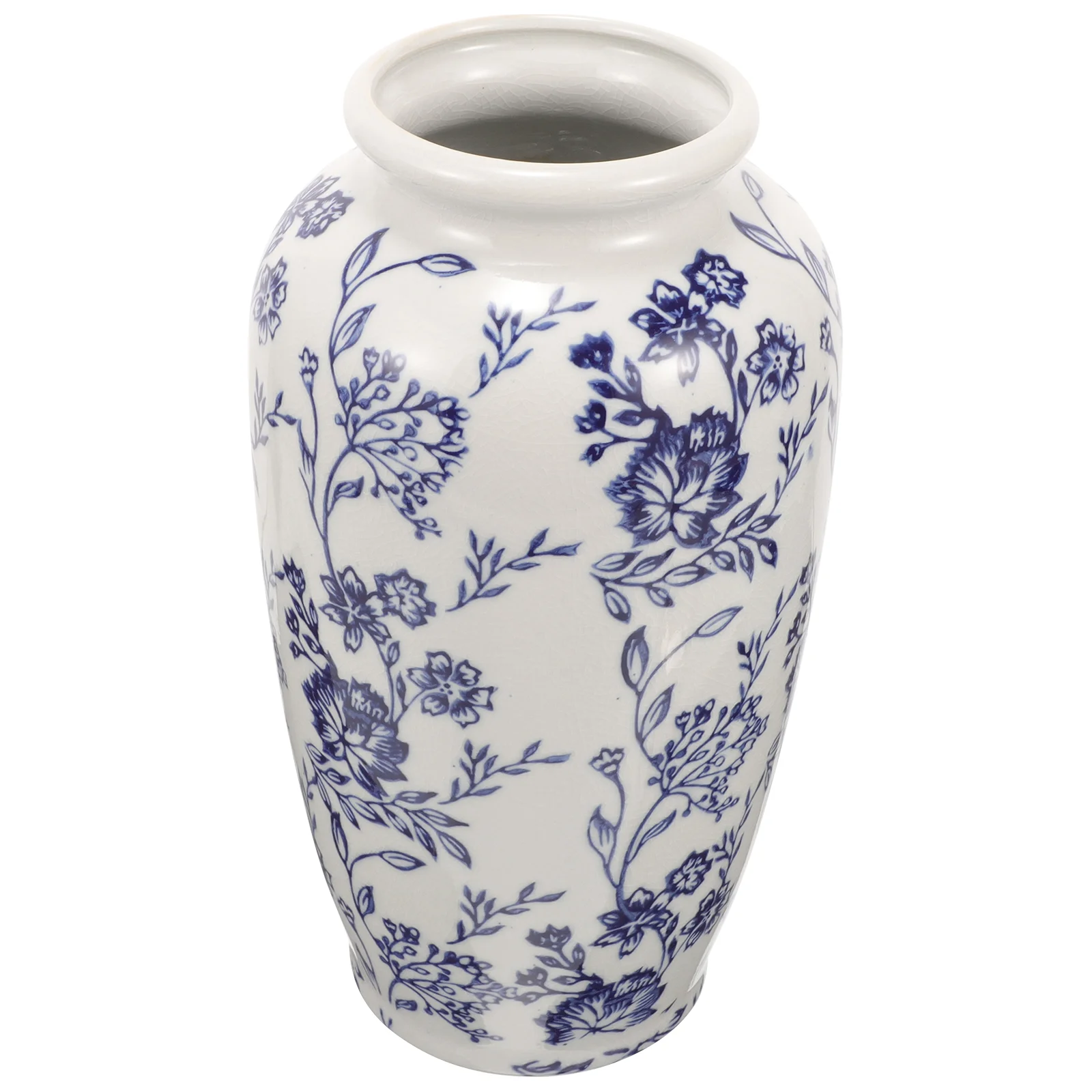 

Flower Vase Blue White Porcelain Ceramic Vases Tabletop Ceramics Simple Decorative Pot Small