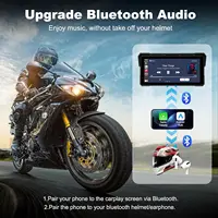 Jansite 8.1 Inch 4K Motorcycle CarPlay Screen 4K Dash Cam Wireless Android Auto Bluetooth GPS Navigation IPX7 Waterproof Display - Image 3