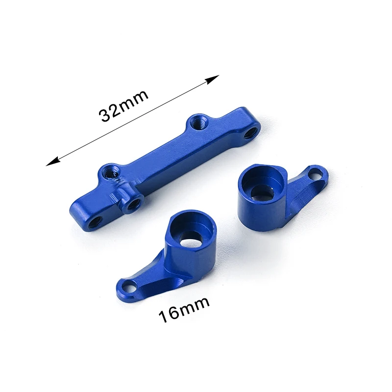 3Pcs 1 16 Servo Saver Dello Sterzo Completo In Lega Di Alluminio Ad Alta Precisione Rc Servo Saver Completo Per Losi Mini-B Mini-T