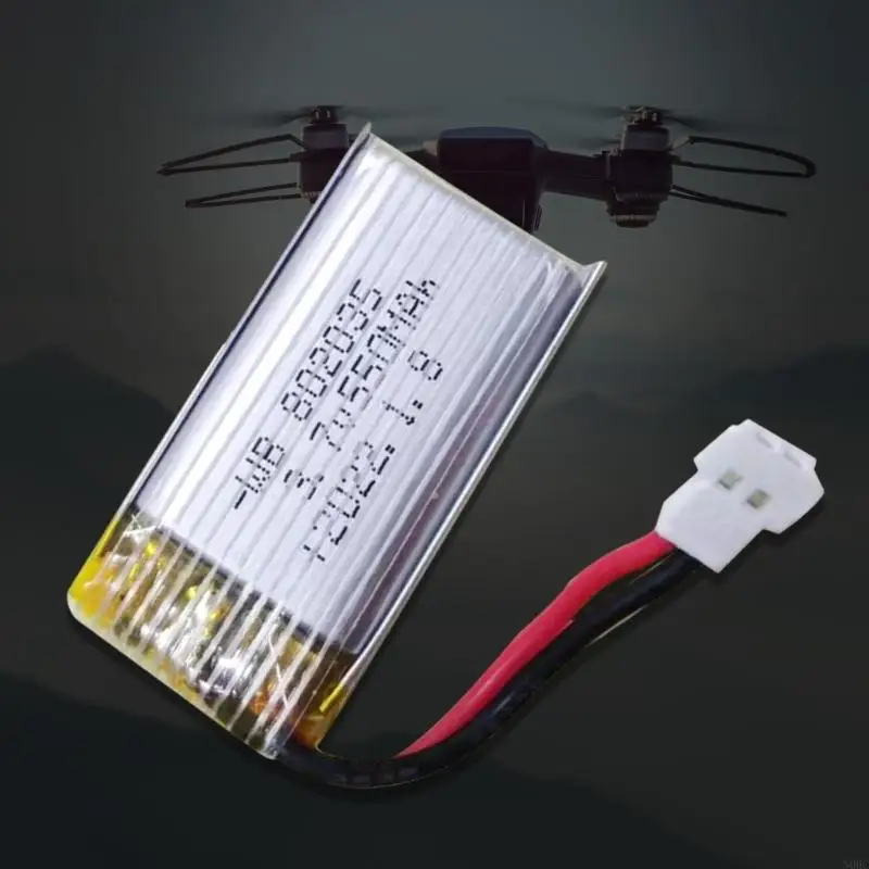 Batterie pour drone RC avec câble et connecteur JST, idéale pour hélicoptère jouet