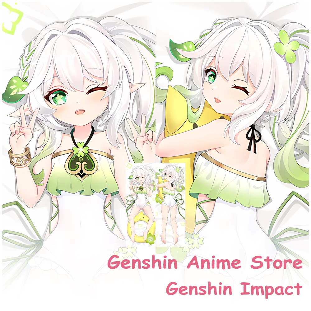 Anime Genshin Impact Nahida Dakimakura Waifu Body Pillow Case Otaku Pillowcase Game Throw