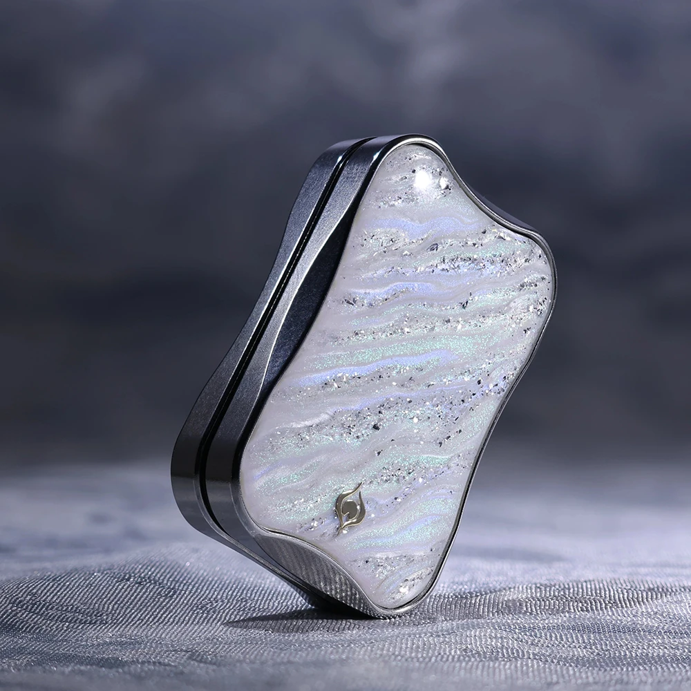 Peacock Aura Sand Slim Pro Unlimited Pushing Slider Fidget Slider