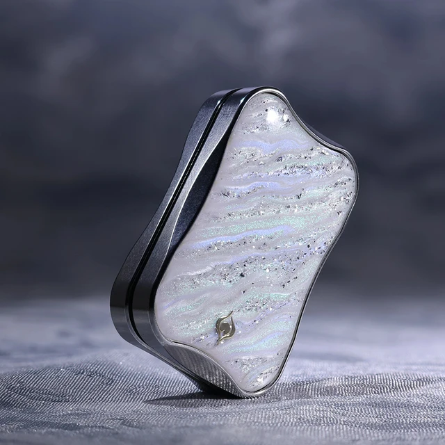 Peacock Aura Sand Slim Pro Unlimited Pushing Slider Fidget Slider