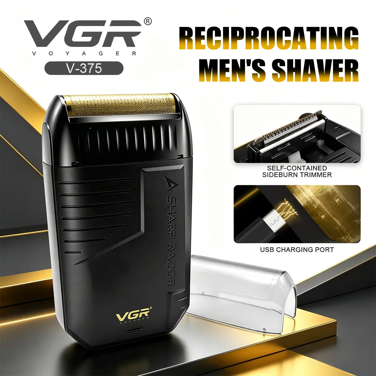 VGR Rechargeable Professional Beard and Finishing Trimmer
