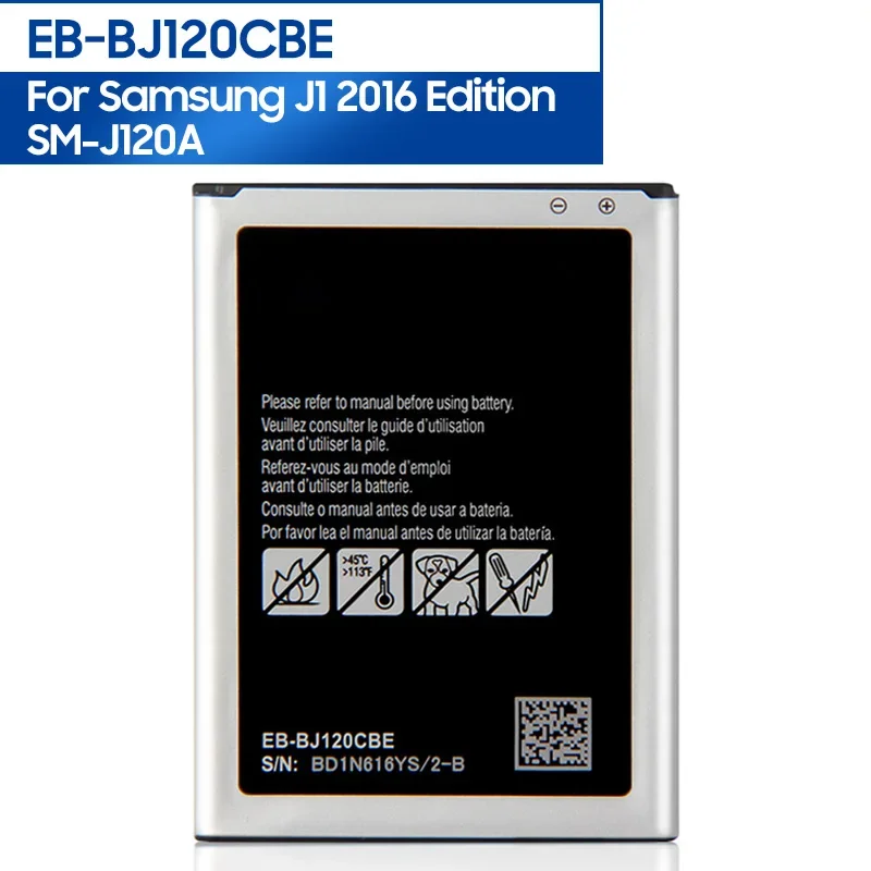 

Phone Battery EB-BJ120CBE For Samsung Galaxy Express 3 2016 Edition J1 J120A J120 J120F J120ds EB-BJ120BBE/CBU 2050mAh