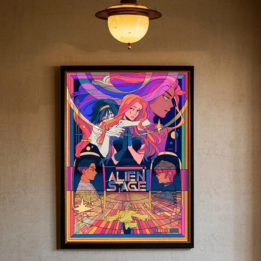 Alien Stage Anime Ivan Till Anime Poster, wasserdichte Wandkunst, hochwertige Druckposter für Wohnzimmer, Schlafzimmer, Retro-Raumdekoration, Geschenk – Detail 25